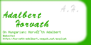 adalbert horvath business card